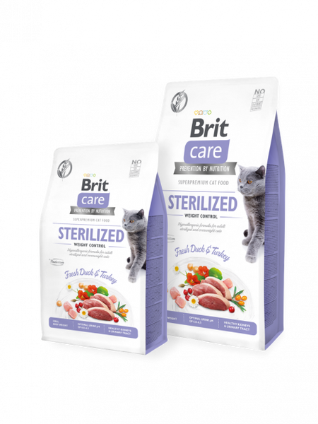 Brit Care Cat Grain-Free STERILIZED AND WEIGHT CONTROL 7 кг - Корм для стерилізованих котів із зайвою вагою 171293/0785 фото