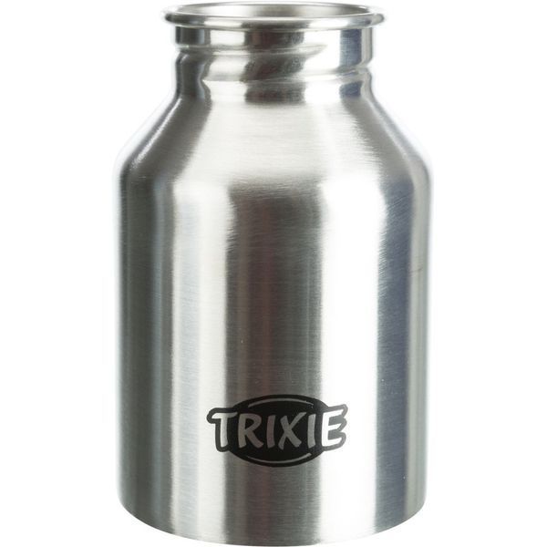 Поилка Trixie для собак для путешествий металлическая/пластиковая 300 мл 24605 фото