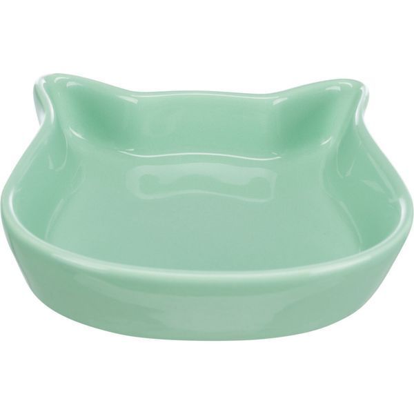 Миска Trixie для котів керамічна в формі котячої голови 0,25 л 12 х 12 см 24497 фото