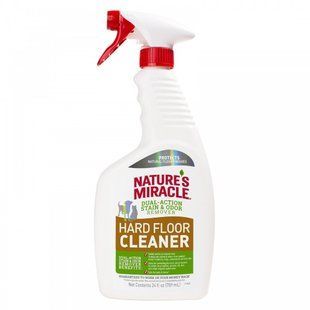 Засіб 8in1 Nature s Miracle Hard Floor Cleaner Dual Action Stain and Odor Remover для усунення плям і запахів для всіх видів підлоги 709 мл 680520USA фото