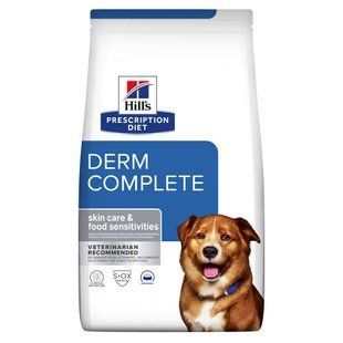 Hill&rsquo;s PRESCRIPTION DIET Derm Complete Сухий корм для собак при харчовій алергії та атопічному дерматиті, 1,5 кг 605869 фото