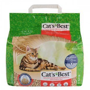 Наполнитель Cat&rsquo;s Best для кошачьего туалета Original древесный 10 л / 4,3 кг JRS324092/0922 фото