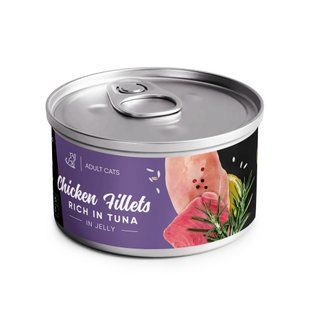 Корм влажный Savory Chicken Fillets rich in Tuna in Jelly for Adult Cats филе курицы с тунцем в желе для взрослых... 20987 фото