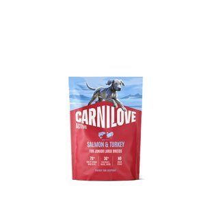 Корм сухий Carnilove Active Salmon & Turkey Junior Large Breed для молодих собак великих порід лосось та індичка 1,5 кг 173700 фото