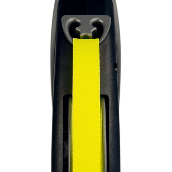 Повідець-рулетка Flexi для собак Neon Giant стрічка чорна розмір L 8 м/50 кг 20929 BLACK Flexi фото