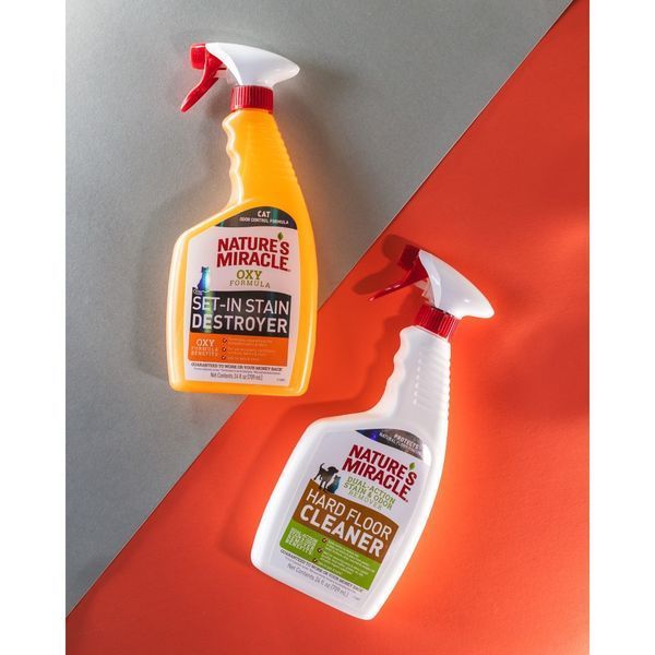 Засіб 8in1 Nature s Miracle Hard Floor Cleaner Dual Action Stain and Odor Remover для усунення плям і запахів для всіх видів підлоги 709 мл 680520USA фото