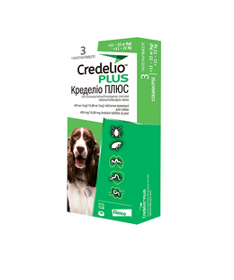 Credelio Plus жувальні таблеткі для собак від 11 до 22 кг 184439 фото