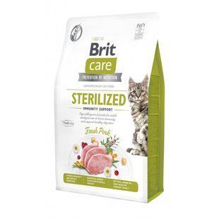 Корм сухий Brit Care Cat Grain Free Sterilized Immunity Support для стерилізованих котів для підтримки імунітету зі свининою 2 кг 172545 фото