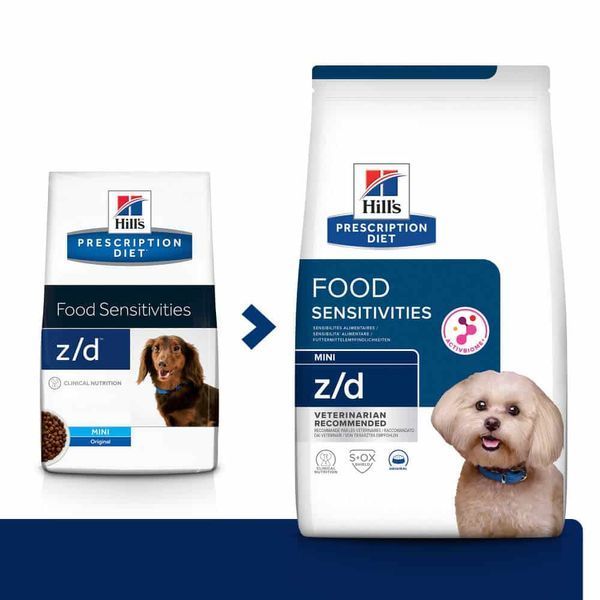 Hill&rsquo;s PRESCRIPTION DIET z/d Mini Сухий корм для собак малих порід при харчовій алергії, 6 кг 605966 фото
