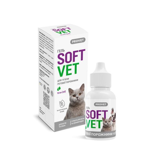 Гель Provet SOFTVET для гігієни ротової порожнини 15 мл PR244012 фото
