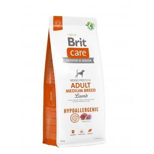 Корм сухий Brit Care Dog Hypoallergenic Adult Medium Breed для собак середніх порід гіпоалергенний з ягням 12 кг 172216 фото
