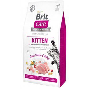 Корм сухий Brit Care Cat Grain Free Kitten Healthy Growth and Development для кошенят для здорового зростання та розвитку 7 кг 171277/0662 фото