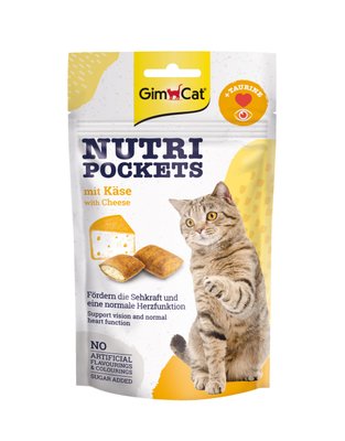 Nutri Pockets д/кошек Сыр+Таурин 60г G-419329/400716/419237 фото