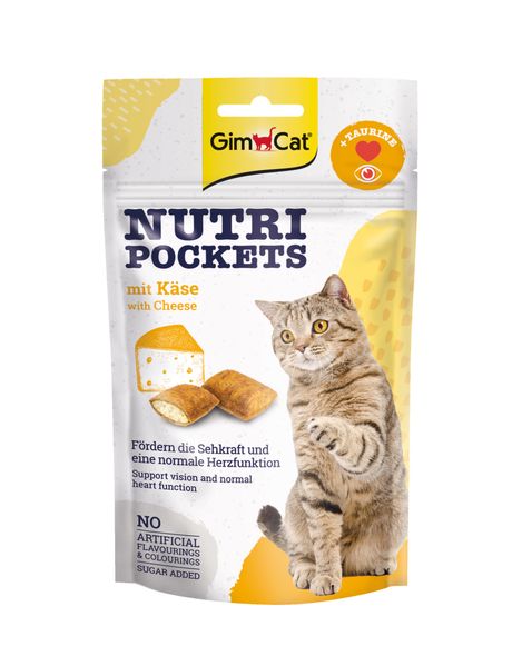 Nutri Pockets д/кошек Сыр+Таурин 60г G-419329/400716/419237 фото