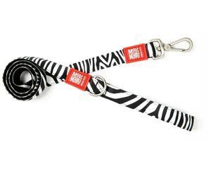 Max&Molly (Макс енд Моллі) Short Leash - Повідець короткий для собак Zebra з принтом Зебра, L 117008 фото