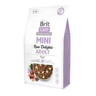 Корм сухий Brit Care Mini Raw Delights Beef д/собак малих порід яловичина 2 кг 173213 фото