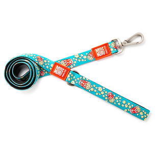 Max&Molly (Макс енд Моллі) Short Leash - Повідець короткий для собак Popcorn з принтом Попкорн, M 195007 фото